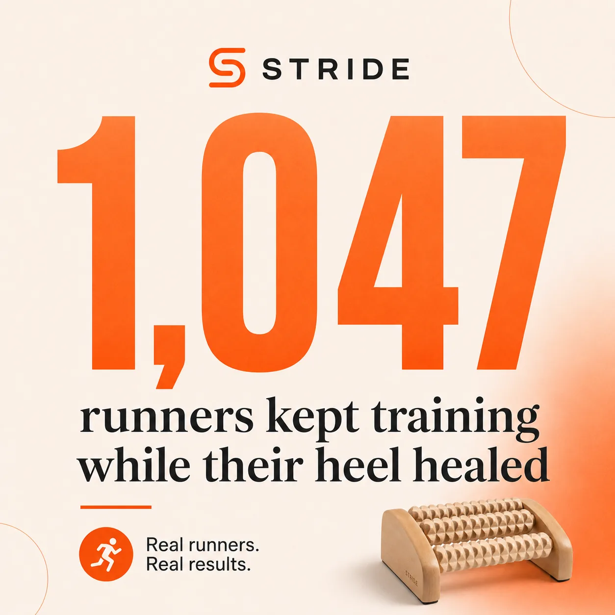 1,047 runners kept training while their heel healed
